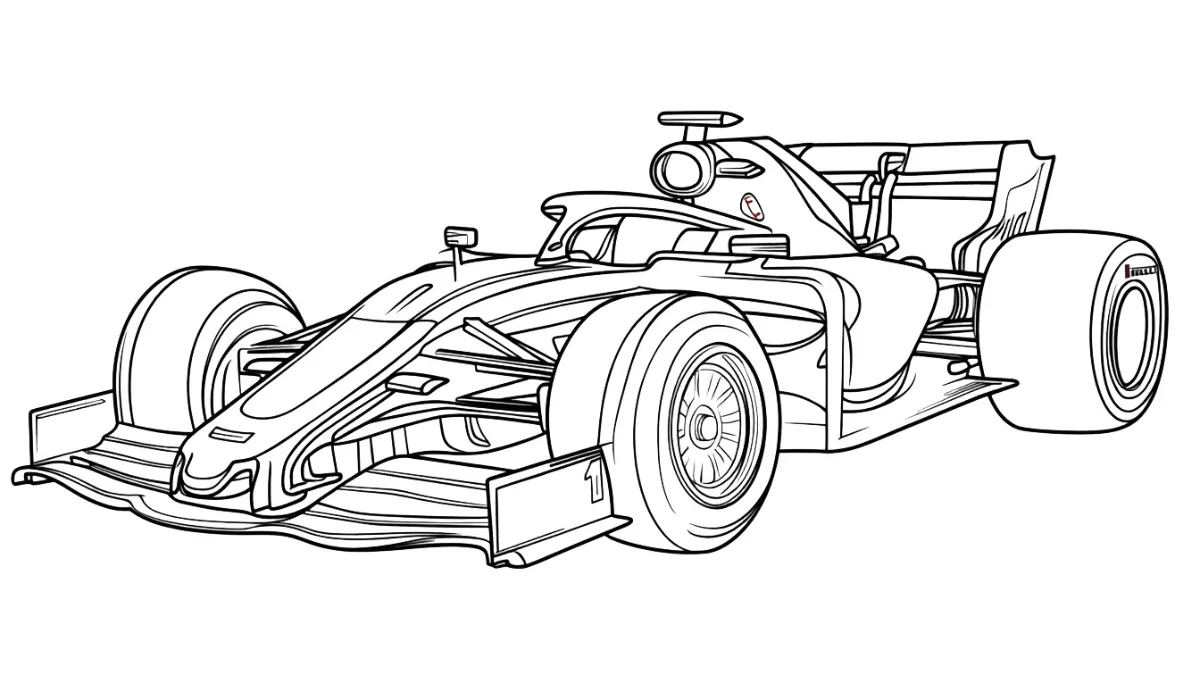 Colorir e imprimir: Desenhos para colorir de carro de Fórmula 1 para ...