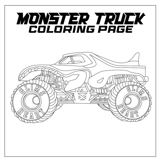 Colorir e imprimir: Desenhos para colorir dos Hot Wheels Monster Truck ...